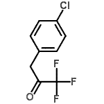 structure of CAS# 79611-55-5, 3-(4-Chlorophenyl)-1,1,1-trifluoroacetone;3-(4-Chlorophenyl)-1,1,1-trifluoro-2-propanone;3-(4-Chlorophenyl)-1,1,1-trifluoro-propan-2-one;MFCD03844189