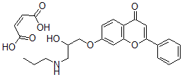 CAS 登录号：79619-32-2， 丁-2-烯二酸, 7-(2-羟基-3-丙基氨基丙氧基)-2-苯基苯并吡喃-4-酮