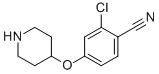 结构式 CAS# 796600-10-7, 2-氯-4-(哌啶-4-基氧基)苯甲腈