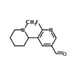 CAS#: 797785-71-8， 6-Fluoro-5-(1-methyl-2-piperidinyl)nicotinaldehyde