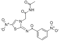 CAS#: 79798-92-8， N-[3-Acetyl-3-(2-Amino-2-Oxoethyl)-5-Nitrothiophen-2-Ylidene]-4-Nitropyridine-2-Carboxamide