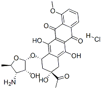 CAS#: 79867-86-0， (7S,9S)-9-Acetyl-7-[(2S,3R,4S,5R)-4-Amino-3-Hydroxy-5-Methyloxolan-2-Yl]Oxy-6,9,11-Trihydroxy-4-Methoxy-8,10-Dihydro-7H-Tetracene-5,12-Dione Hydrochloride