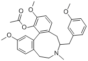 CAS#: 79989-24-5， (-)-6,7,8,9-Tetrahydro-2,12-Dimethoxy-6-((3-Methoxyphenyl)Methyl)-7-Methyl-5H-Dibenz(d,f)Azonin-1-Ol Acetate (Ester)