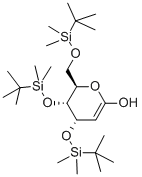 结构式 CAS# 79999-47-6, 三-O-(叔丁基二甲基硅烷基)-D-葡萄烯糖