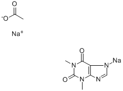 结构式 CAS# 8002-89-9, 乙酸钠茶碱