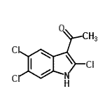 CAS#: 800400-55-9， 1-(2,5,6-Trichloro-1H-indol-3-yl)ethanone