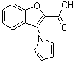 结构式 CAS# 80066-99-5, 3-(1H-吡咯-1-基)-1-苯并呋喃-2-羧酸