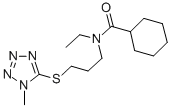 CAS#: 80085-38-7， 1-Methyl-5-(3-(N-Ethyl-N-Cyclohexylcarbonylamino)Propyl)Thio-1,2,3,4-Tetrazole