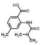 CAS#: 801162-60-7， 2-[(Dimethylcarbamoyl)amino]-4-methylbenzoic acid