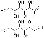 结构式 CAS# 8013-17-0, 转化糖