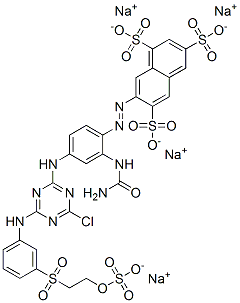 CAS#: 80157-00-2， Tetrasodium 7-[[2-[(Aminocarbonyl)Amino]-4-[[4-Chloro-6-[[3-[[2-(Sulphonatooxy)Ethyl]Sulphonyl]Phenyl]Amino]-1,3,5-Triazin-2-Yl]Amino]Phenyl]Azo]Naphthalene-1,3,6-Trisulphonate