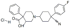 CAS#: 80185-65-5， 1-[4-Cyano-4-(4-Fluorophenyl)Cyclohexyl]-3-Methyl-4-Phenylpiperidine-4-Carboxylic Acid Monohydrochloride