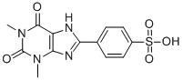 结构式 CAS# 80206-91-3, 8(4-磺基苯基)茶碱