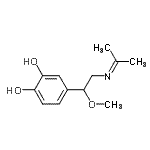 CAS#: 802261-67-2， 4-[2-(Isopropylideneamino)-1-methoxyethyl]-1,2-benzenediol