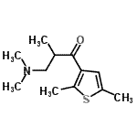 CAS#: 802563-20-8， 3-(Dimethylamino)-1-(2,5-dimethyl-3-thienyl)-2-methyl-1-propanone