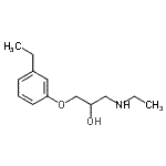 CAS#: 802856-38-8， 1-(ethylamino)-3-(3-ethylphenoxy)propan-2-ol