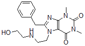 CAS 登录号:80296-66-8, 8-苄基-7-(2-((2-羟基乙基)氨基)乙基)茶碱