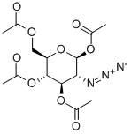 structure of CAS# 80321-89-7, 1,3,4,6-Tetra-O-Acetyl-2-Azido-2-Deoxy-beta-D-Glucopyranose;[(2R,3S,4R,5R,6S)-3,4,6-Triacetoxy-5-Azido-Tetrahydropyran-2-Yl]Methyl Acetate;Acetic Acid [(2R,3S,4R,5R,6S)-3,4,6-Triacetoxy-5-Azido-2-Tetrahydropyranyl]Methyl Ester;Acetic Acid [(2R,3S,4R,5R,6S)-3,4,6-Triacetoxy-5-Azido-Tetrahydropyran-2-Yl]Methyl Ester