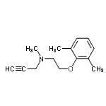 CAS#: 803635-22-5， N-[2-(2,6-Dimethylphenoxy)ethyl]-N-methyl-2-propyn-1-amine