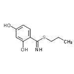 CAS#: 804436-00-8， Propyl 2,4-dihydroxybenzenecarbimidothioate