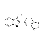 CAS#: 80493-81-8， 2-(1,3-Benzodioxol-5-yl)imidazo[1,2-a]pyridin-3-amine
