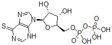 CAS#: 805-63-0， 6-Mercaptopurine Ribonucleoside 5'-Diphosphate