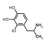 CAS#: 806596-38-3， 4-(2-Aminopropyl)-3-chloro-1,2-benzenediolato