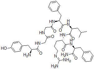 CAS#: 80690-78-4， 6-Arginyl-7-phenylalaninamide-leucine enkephalin