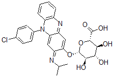 CAS#: 80832-47-9， (2S,3S,4S,5R,6S)-6-[5-(4-Chlorophenyl)-3-propan-2-yliminophenazin-2-yl]oxy-3,4,5-trihydroxyoxane-2-carboxylic acid