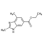 CAS#: 808744-96-9， Ethyl 2,4-dimethyl-1H-benzimidazole-6-carboxylate