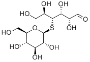 structure of CAS# 80951-92-4, Thiocellobiose;(2R,3R,4R,5R)-2,3,5,6-Tetrahydroxy-4-[(2S,3R,4S,5S,6R)-3,4,5-Trihydroxy-6-(Hydroxymethyl)Tetrahydropyran-2-Yl]Sulfanyl-Hexanal;(2R,3R,4R,5R)-2,3,5,6-Tetrahydroxy-4-[[(2S,3R,4S,5S,6R)-3,4,5-Trihydroxy-6-(Hydroxymethyl)-2-Tetrahydropyranyl]Thio]Hexanal;(2R,3R,4R,5R)-2,3,5,6-Tetrahydroxy-4-[[(2S,3R,4S,5S,6R)-3,4,5-Trihydroxy-6-Methylol-Tetrahydropyran-2-Yl]Thio]Hexanal