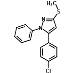 CAS#: 80967-24-4， 5-(4-Chlorophenyl)-3-(methylsulfanyl)-1-phenyl-1H-pyrazole