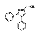 CAS 登录号：80967-26-6， 3-(甲硫基)-1,5-二苯基-1H-吡唑