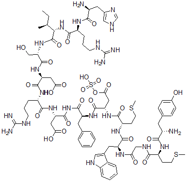 CAS 登录号：80980-82-1， 缩胆囊素 (1-14)
