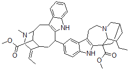 CAS#: 80981-94-8， 12-((3alpha)-17-Methoxy-17-Oxovobasan-3- Yl)-Ibogamine-18-Carboxylic Acid Methyl Ester