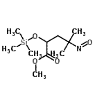 CAS#: 80998-48-7， Methyl 4-methyl-4-nitroso-2-[(trimethylsilyl)oxy]pentanoate