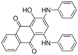 CAS 登录号：81-70-9， 1-羟基-2,4-二(苯基氨基)蒽醌