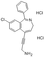 CAS#: 81078-53-7， 3-(8-Chloro-1-Phenyl-3H-2-Benzazepin-5-Yl)-2-Propyn-1-Amine Dihydrochloride