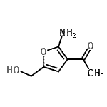 CAS#: 81145-01-9， 1-[2-Amino-5-(hydroxymethyl)-3-furyl]ethanone