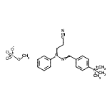 CAS#: 81173-67-3， 4-[(2-Cyanoethyl)(phenyl)carbonohydrazonoyl]-N,N,N-trimethylanilinium methyl sulfate