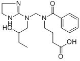 CAS#: 81186-19-8， 4-(Benzoyl(((4,5-Dihydro-1H-Imidazol-2-Yl)(2-Hydroxybutyl)Amino)Methyl )Amino)Butyric Acid