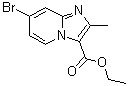 结构式 CAS# 81438-56-4, 7-溴-2-甲基咪唑并[1,2-a]吡啶-3-羧酸乙酯