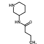 structure of CAS# 814916-94-4, N-(3-Piperidinyl)butanamide;MFCD09805842;N-(piperidin-3-yl)butyramide