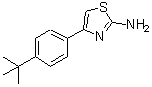 结构式 CAS# 81529-61-5, 4-(4-叔丁基苯基)噻唑-2-基胺