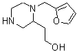 structure of CAS# 815655-78-8, 2-[1-(2-Furylmethyl)-2-piperazinyl]ethanol;2-[1-(2-furylmethyl)-2-piperazinyl]-1-ethanol;2-[1-(2-furylmethyl)-2-piperazinyl]ethanol;2-[1-(2-furylmethyl)piperazin-2-yl]ethan-1-ol
