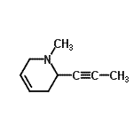 CAS#: 81585-26-4， 1-Methyl-2-(1-propyn-1-yl)-1,2,3,6-tetrahydropyridine