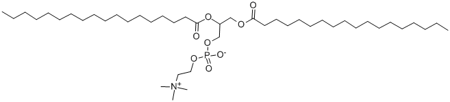 structure of CAS# 816-93-3, 1,2-Distearoyl-Rac-Glycero-3-Phosphocholine