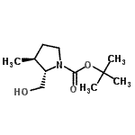 CAS#: 817554-70-4， 2-Methyl-2-propanyl (2S,3S)-2-(hydroxymethyl)-3-methyl-1-pyrrolidinecarboxylate