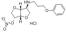 CAS 登录号：81844-66-8， 1,4:3,6-二去氢-2-脱氧-2-((3-苯氧基丙基)氨基)-D-山梨糖醇 5-硝酸酯单盐酸盐