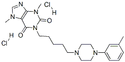 CAS#: 81996-02-3， 3,7-Dimethyl-1-[5-[4-(3-Methylphenyl)Piperazin-1-Yl]Pentyl]Purine-2,6- Dione Dihydrochloride